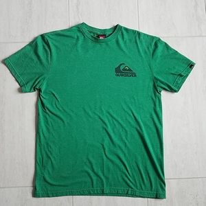 3/$30 Mens Quicksliver Green Super Soft Tee Size L